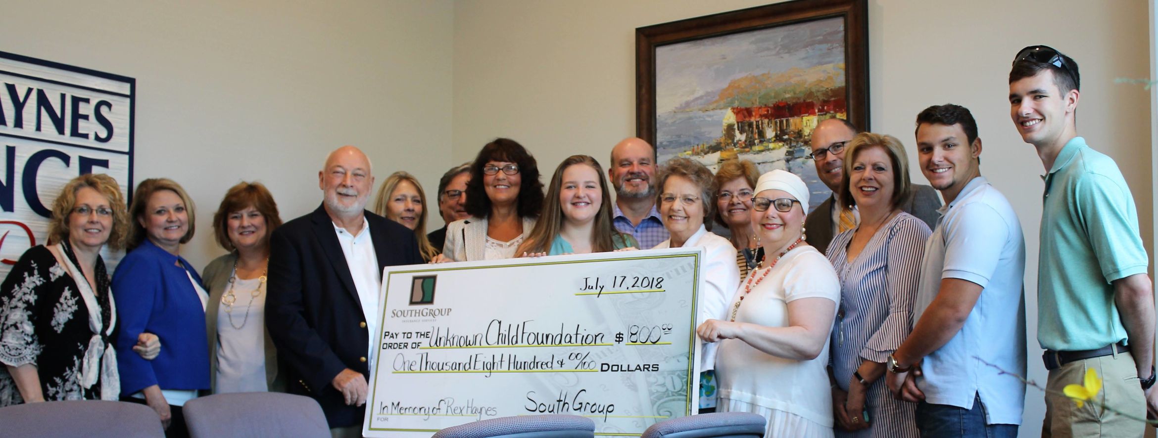 SouthGroup donates to Unknown Child Foundation